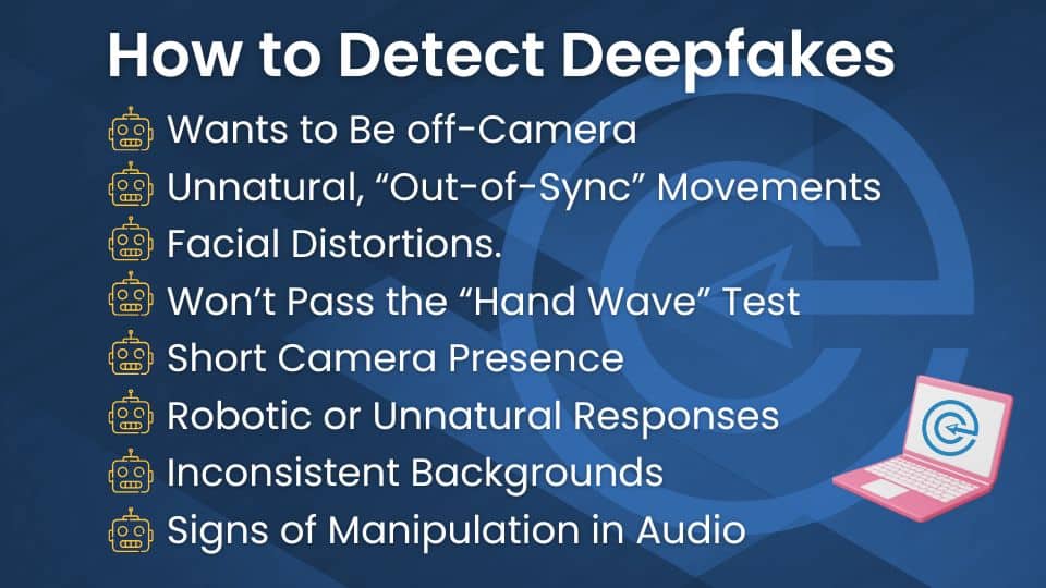 how to detect deepfake candidates in video